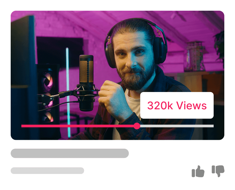 Real views on videos